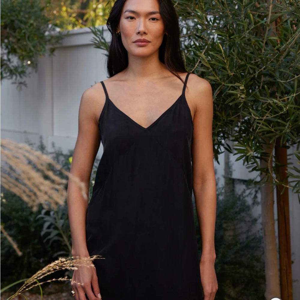 Jenni Kayne Rio Black Slip Dress, M